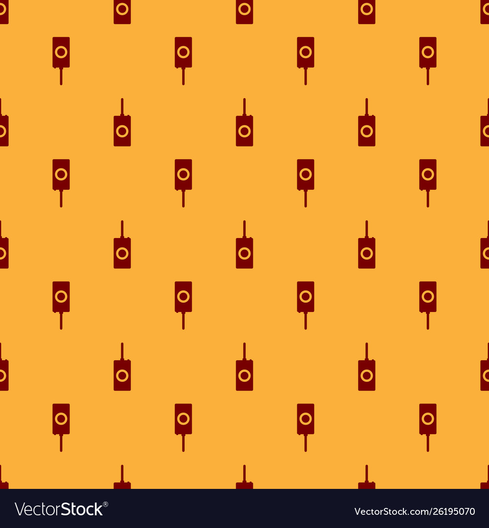 Red remote control icon isolated seamless pattern vector image Red remote control icon isolated seamless pattern