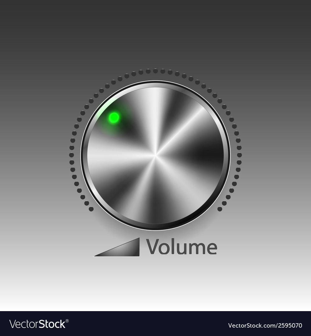 Volume button Royalty Free Vector Image - VectorStock