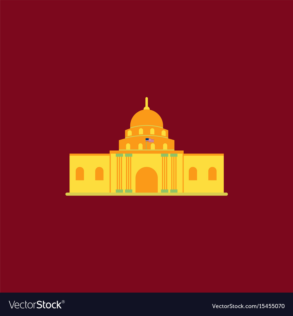 White house Royalty Free Vector Image - VectorStock