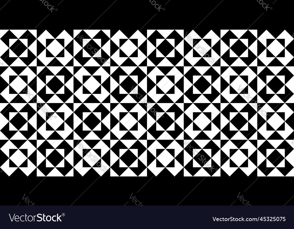 Abstract Black And White Diamonds Seamless Pattern