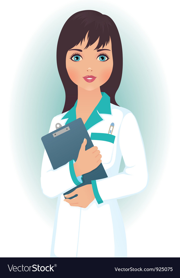 Doctor woman Royalty Free Vector Image - VectorStock