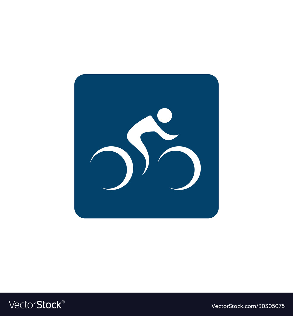 Great custom creative biking race cycling logo Vector Image