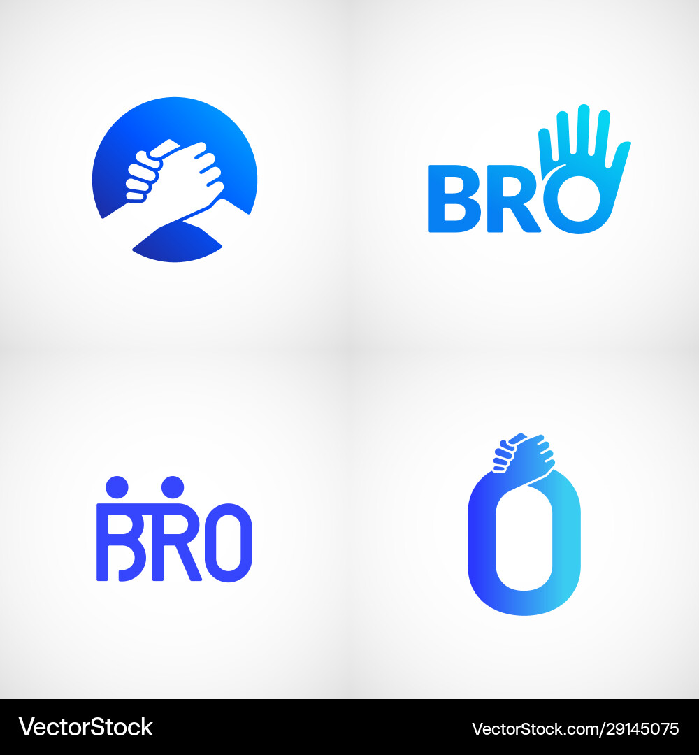 Informal greeting handshake abstract sign Vector Image