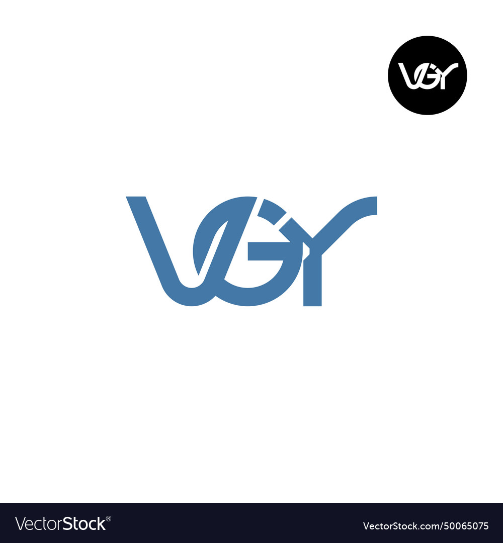 Letter vgy monogram logo design