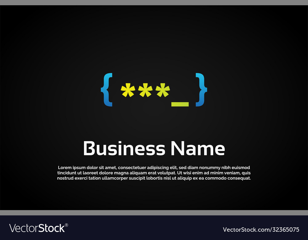 Unique colorful pin coding logo template vector image Unique colorful pin coding logo template