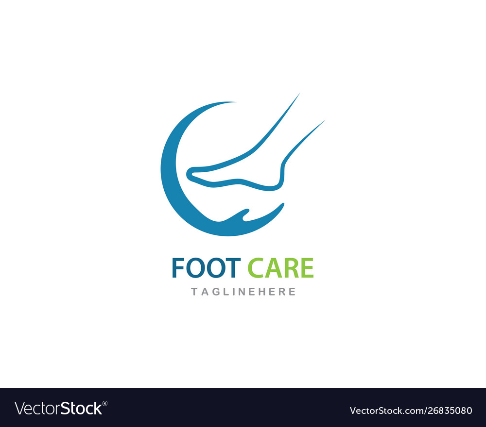 Foot care logo Royalty Free Vector Image - VectorStock