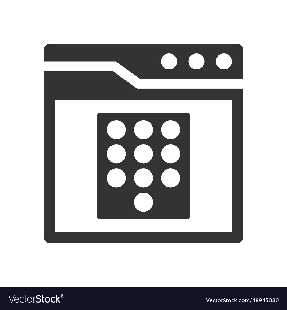 Keypad interface icon