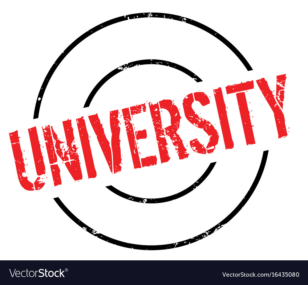 University rubber stamp Royalty Free Vector Image