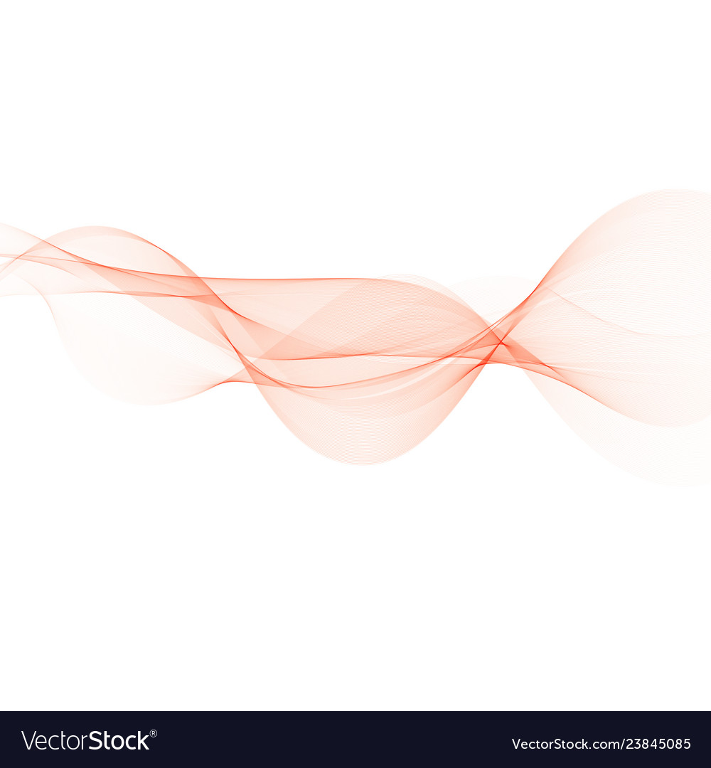 Abstract red color wave design element Royalty Free Vector