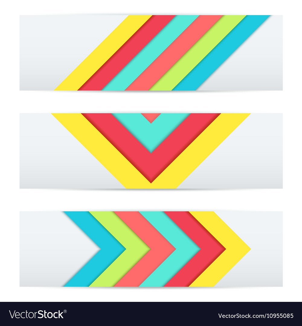 Banner of modern material design