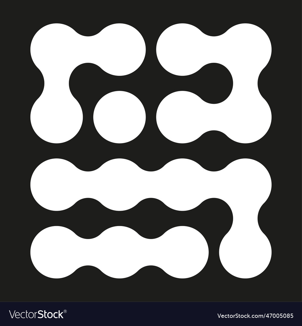 Metaball connected dots circles pattern texture vector image Metaball connected dots circles pattern texture