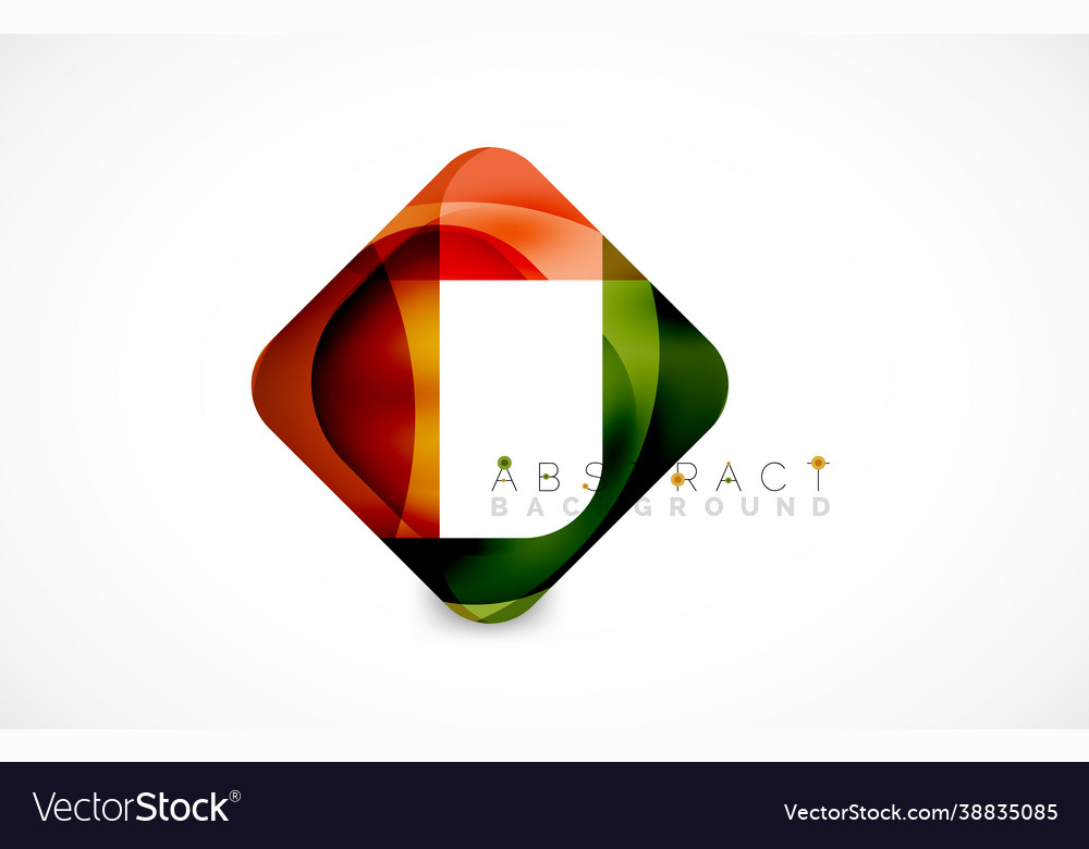 Minimal background abstract square shape vector image Minimal background abstract square shape