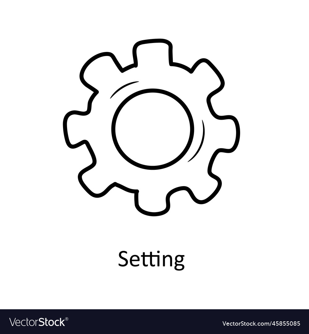 Setting solid fill outline icon design