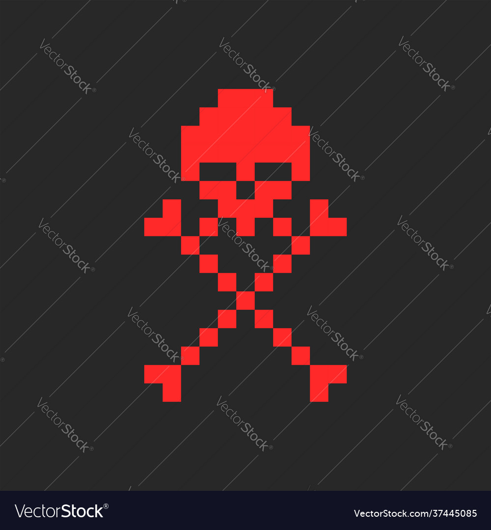 Skull and crossbones symbol jolly roger logo vector image Skull and crossbones symbol jolly roger logo