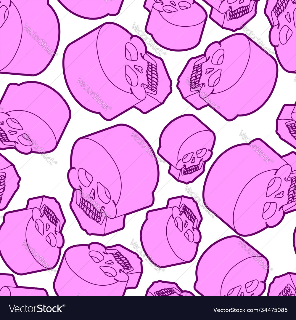 Skull pattern seamless skeleton background undead