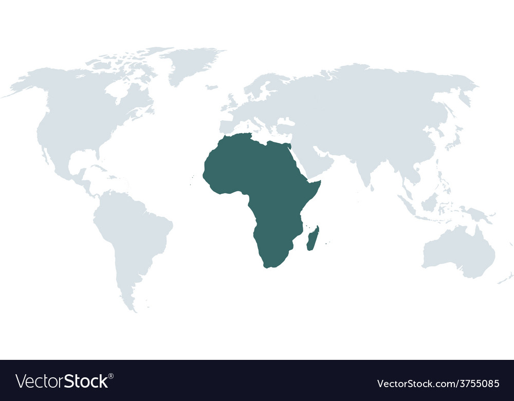 africa on world map