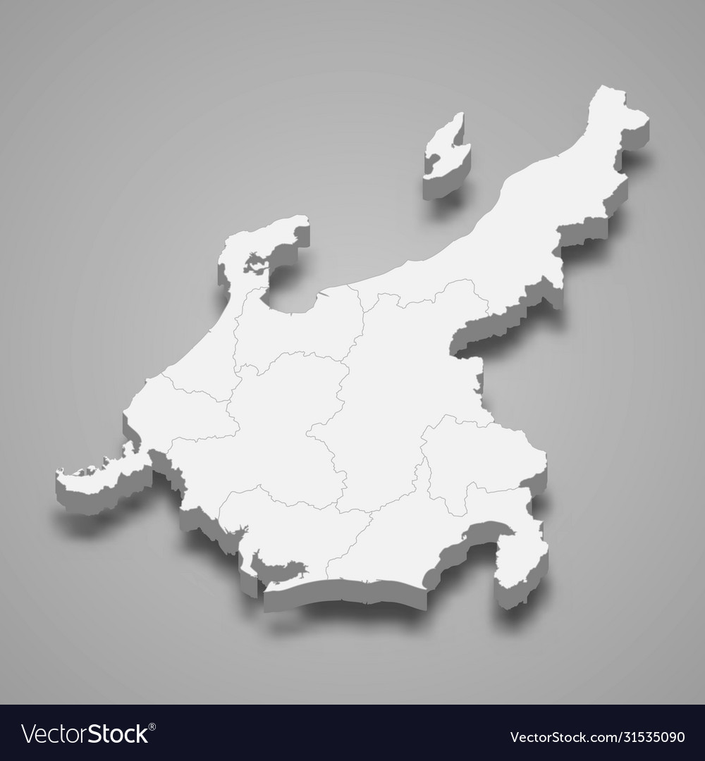 3D Map of Japan Region