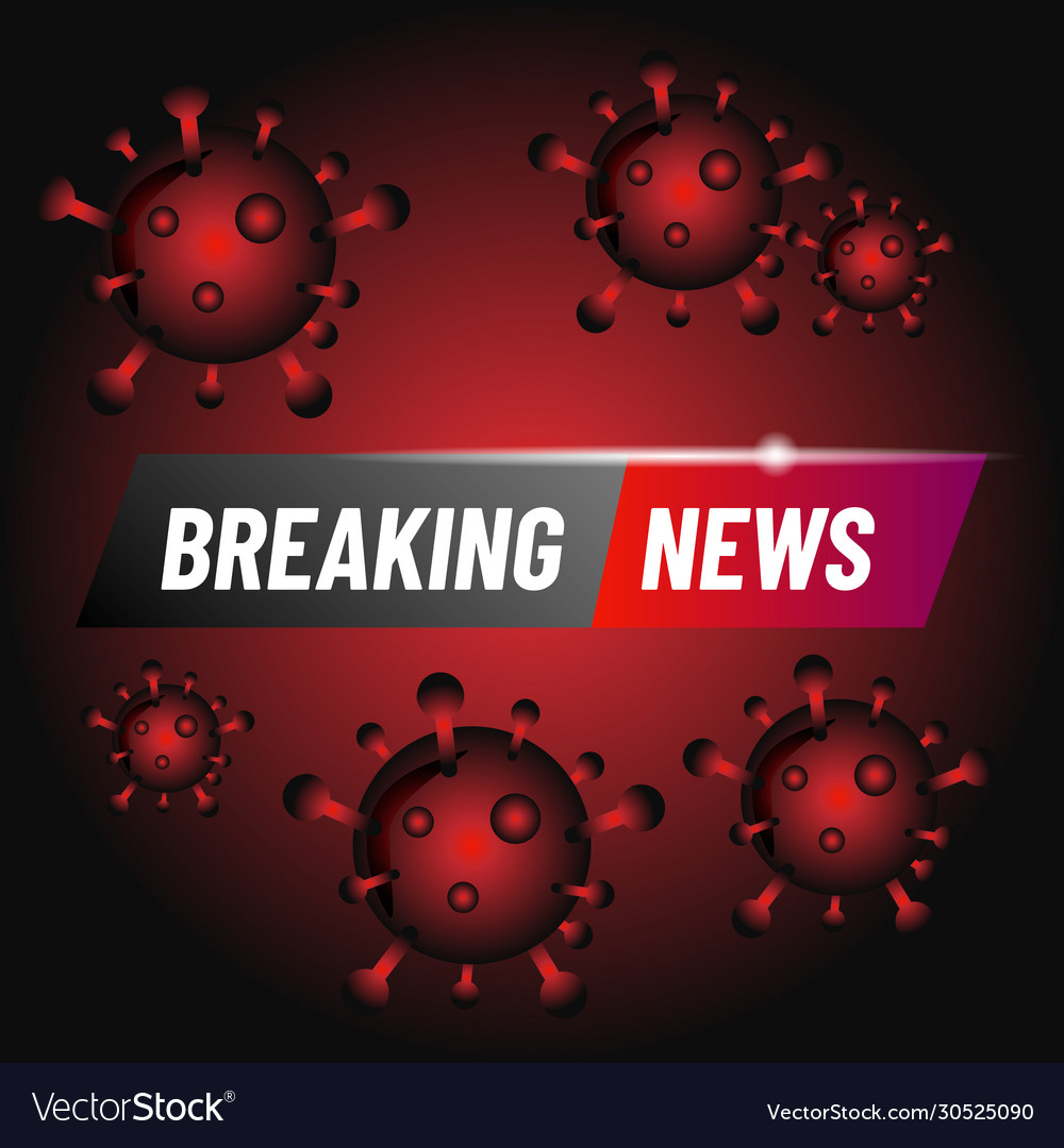 Breaking News Design Background Template Vector Image