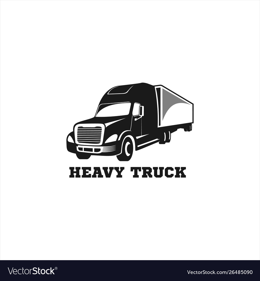 Heavy truck logo vector image Heavy truck logo
