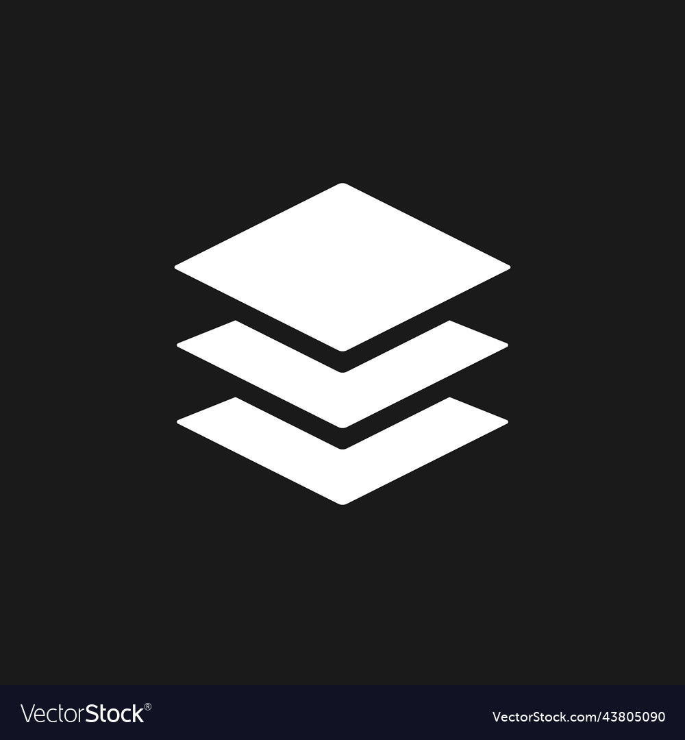 Layers panel dark mode glyph ui icon