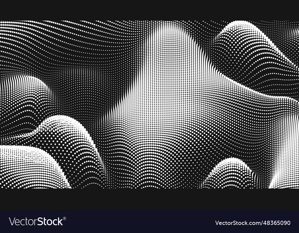 Point wave noise texture abstract dot background vector image Point wave noise texture abstract dot background