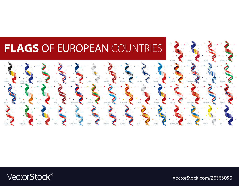 Set flags europe