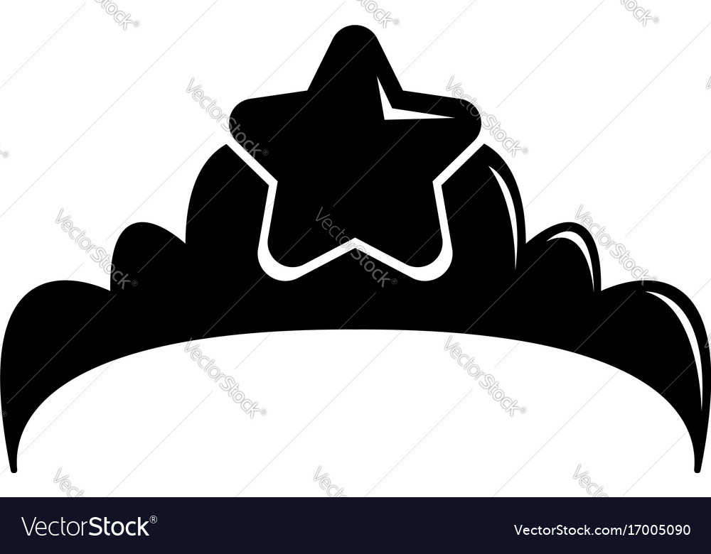 Download Small princess crown icon simple black style Vector Image