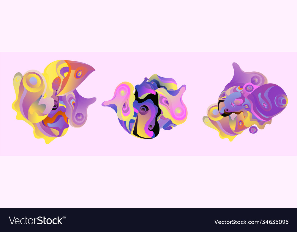 Abstract liquid shape fluid design isolated