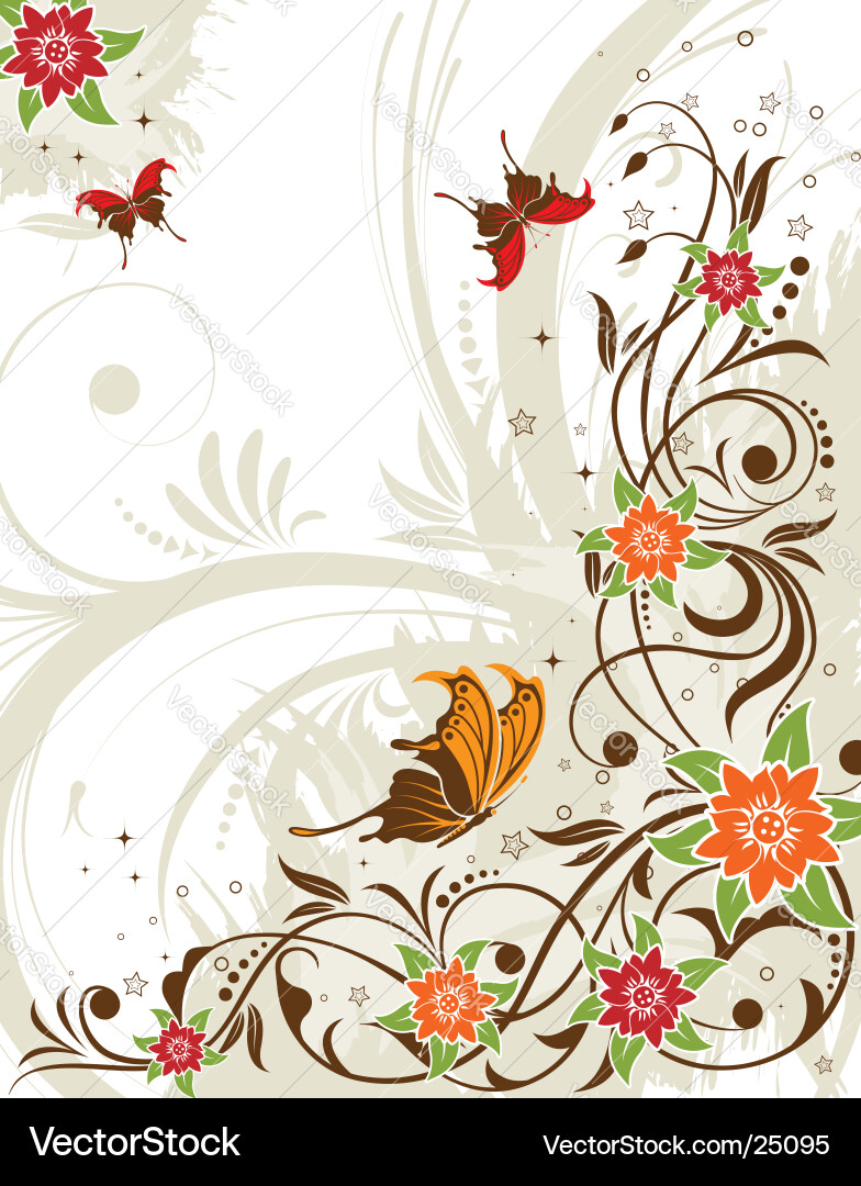 Background flower Royalty Free Vector Image - VectorStock