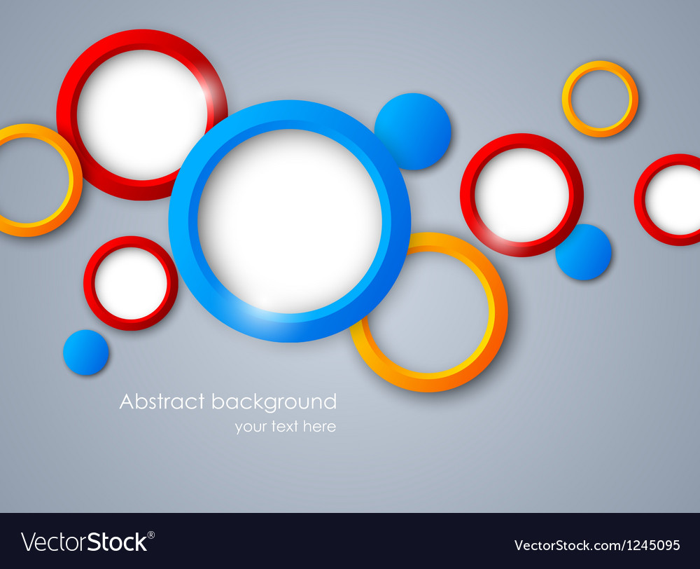 Background with colorful circles