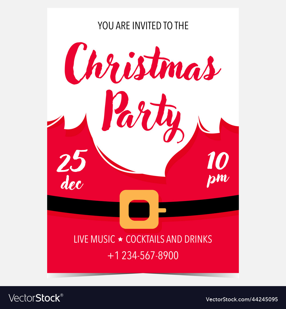 Christmas Party Invitation Card Royalty Free Vector Image christmas-party-invitation-card-royalty-free-vector-image