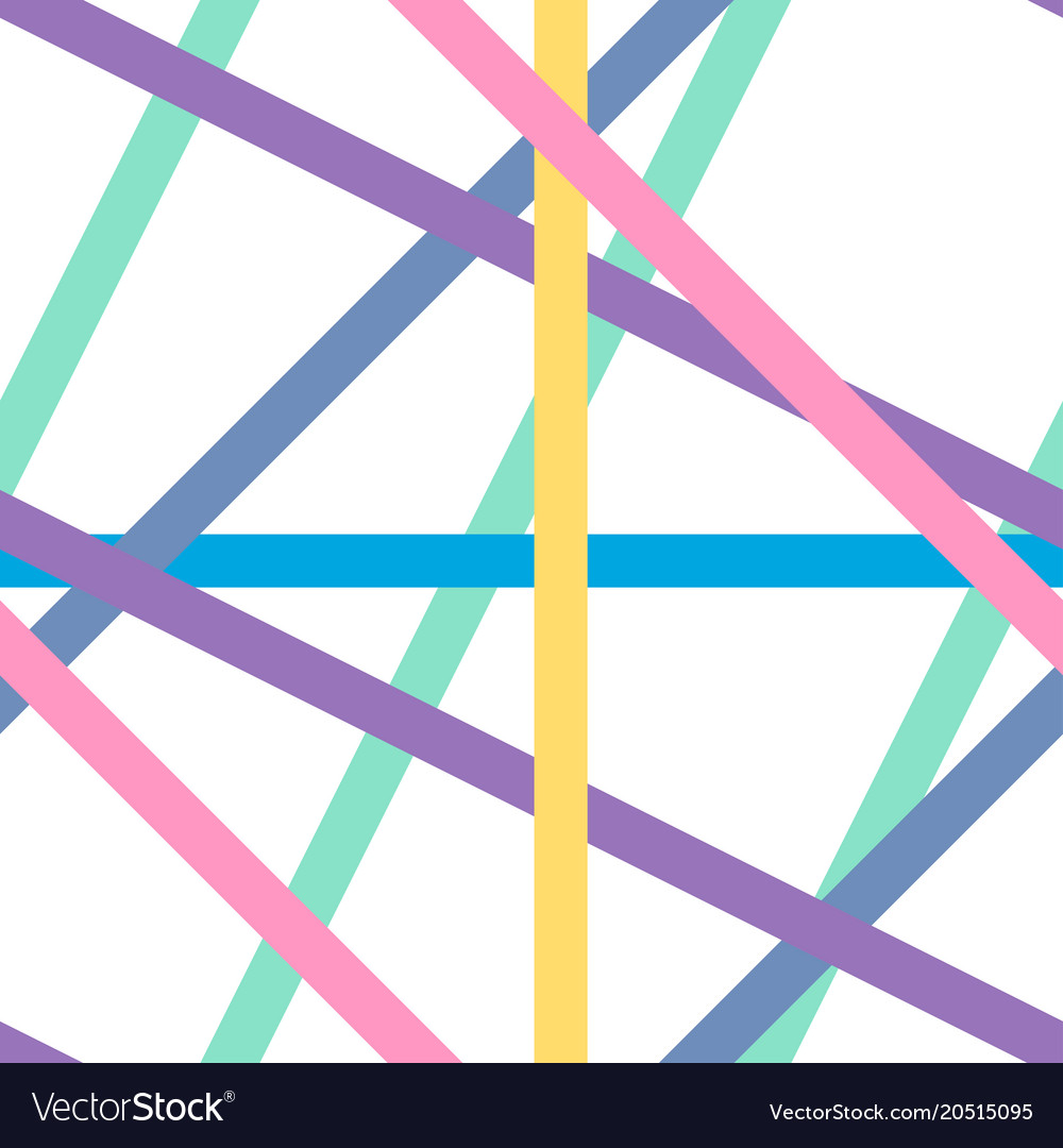 Tangled straight lines seamless pattern