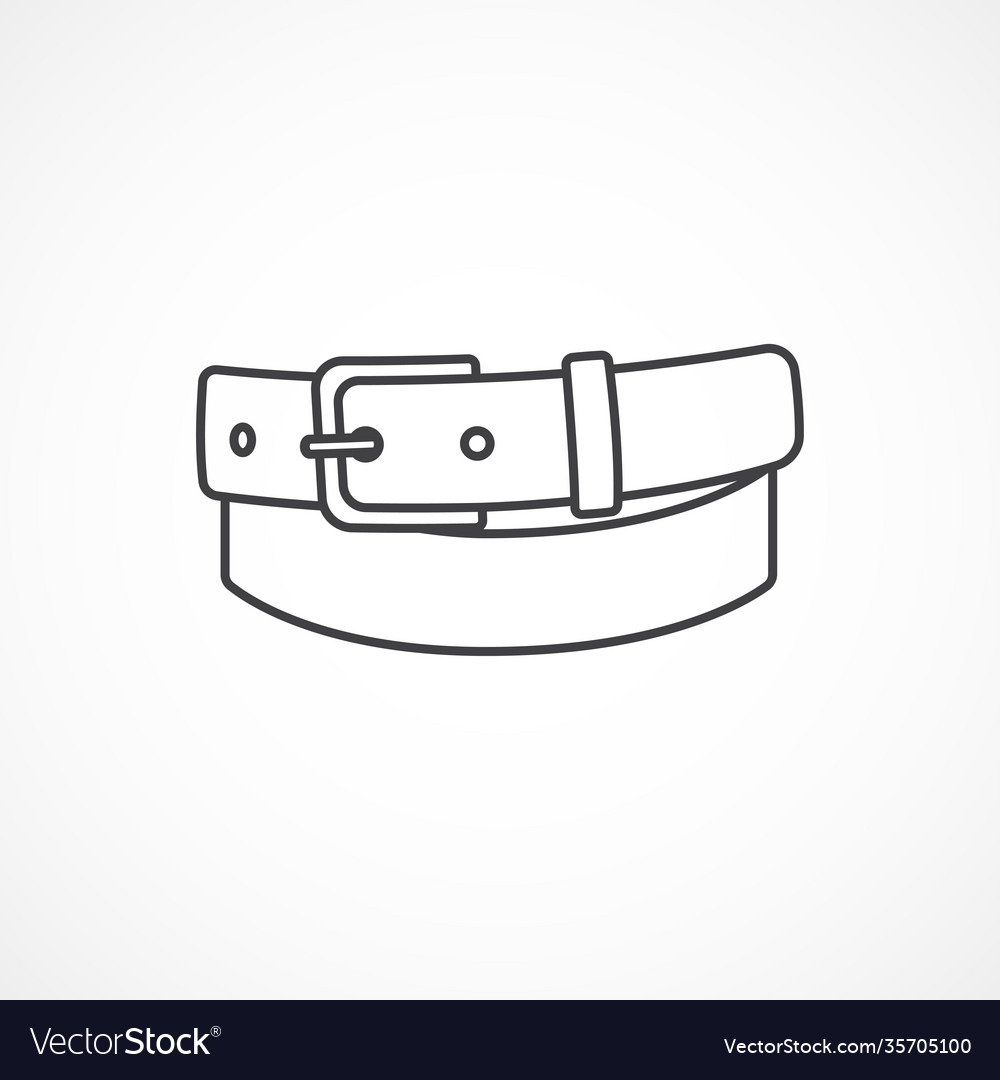 Belt line icon Royalty Free Vector Image - VectorStock