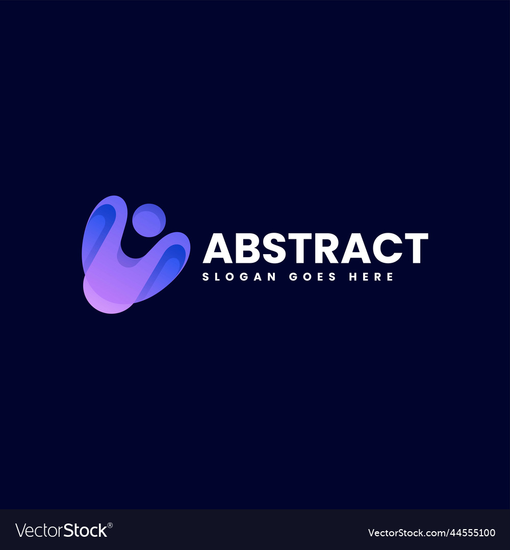 Logo abstract gradient colorful style