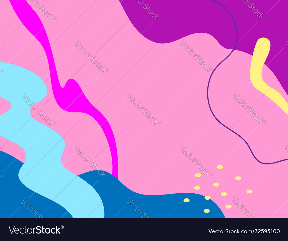 Modern colorful background with abstract shapes vector image Modern colorful background with abstract shapes