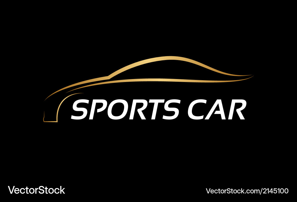 Sports car logo Royalty Free Vector Image VectorStock
