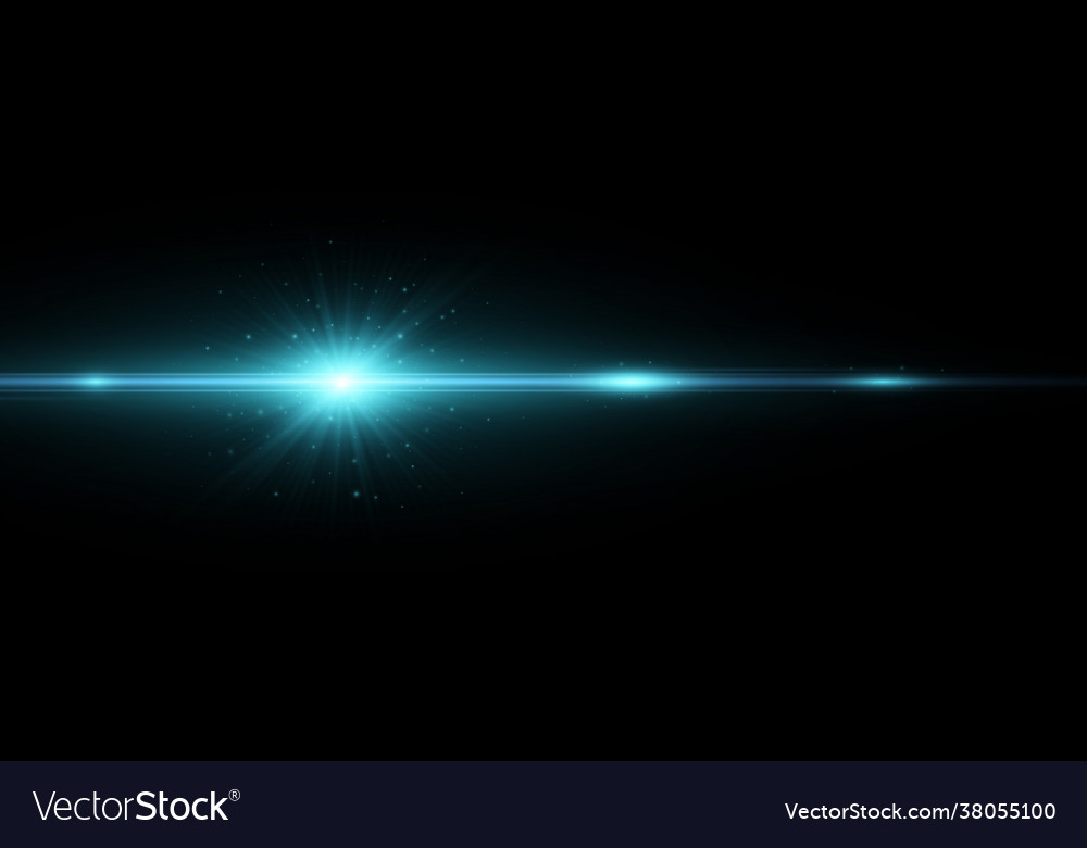 Stylish blue light effect isolated on a dark