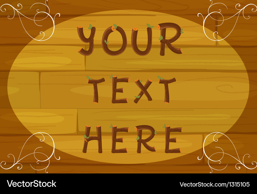 A wall with text Royalty Free Vector Image - VectorStock
