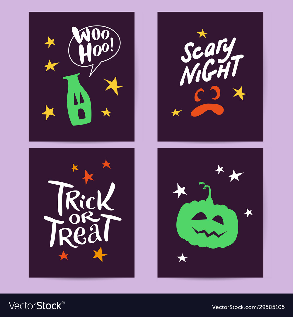 Halloween animals vector image Halloween animals
