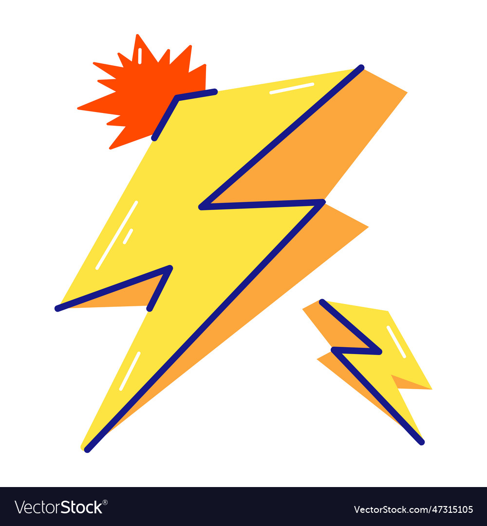 Lightning bolt Royalty Free Vector Image - VectorStock