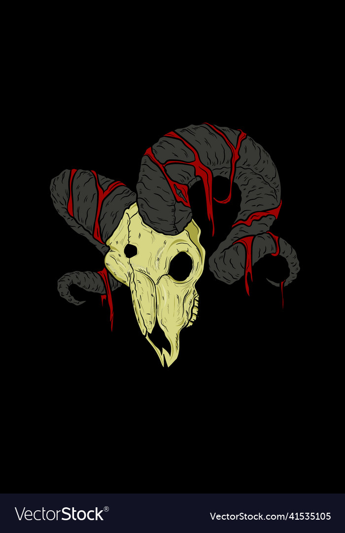 Skull with cloth loop