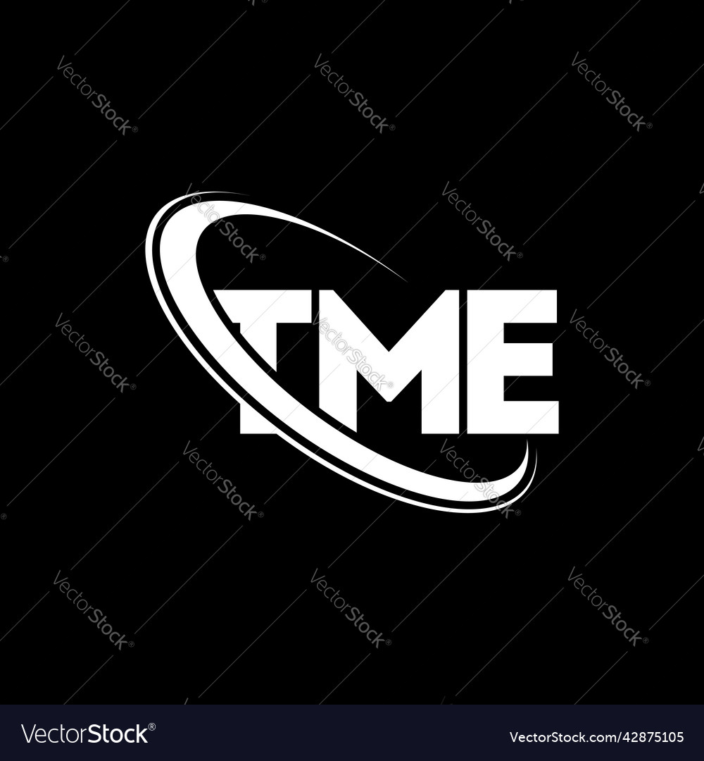 Tme logo letter design Royalty Free Vector Image