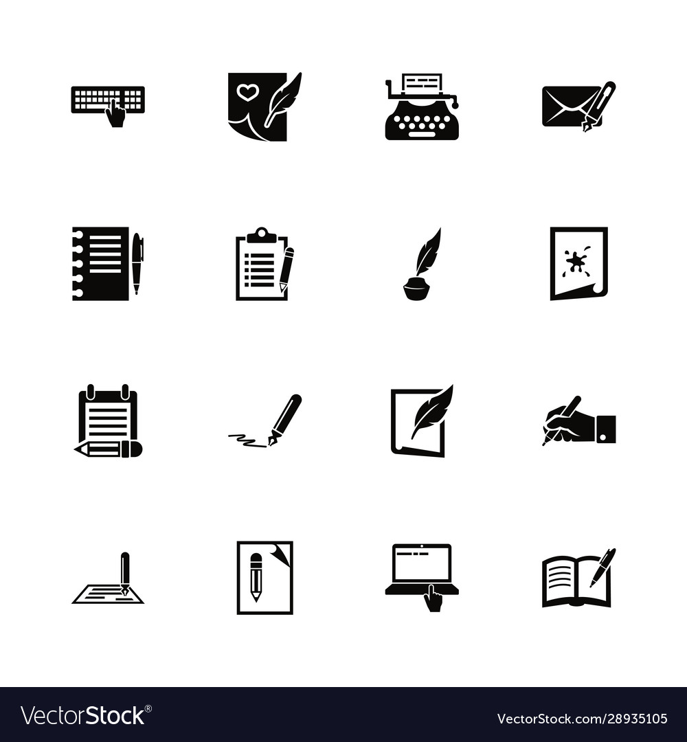 Writing - flat icons