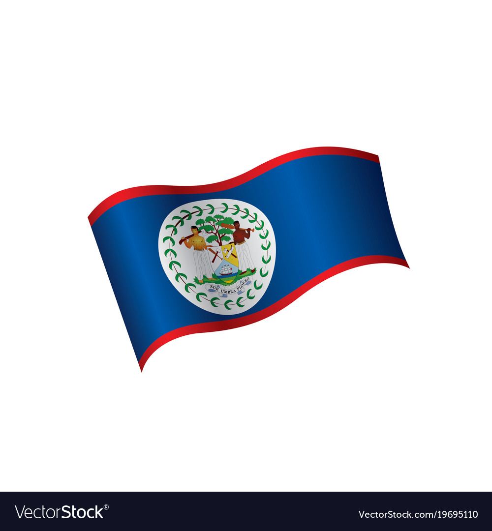 belize flag royalty free vector image vectorstock