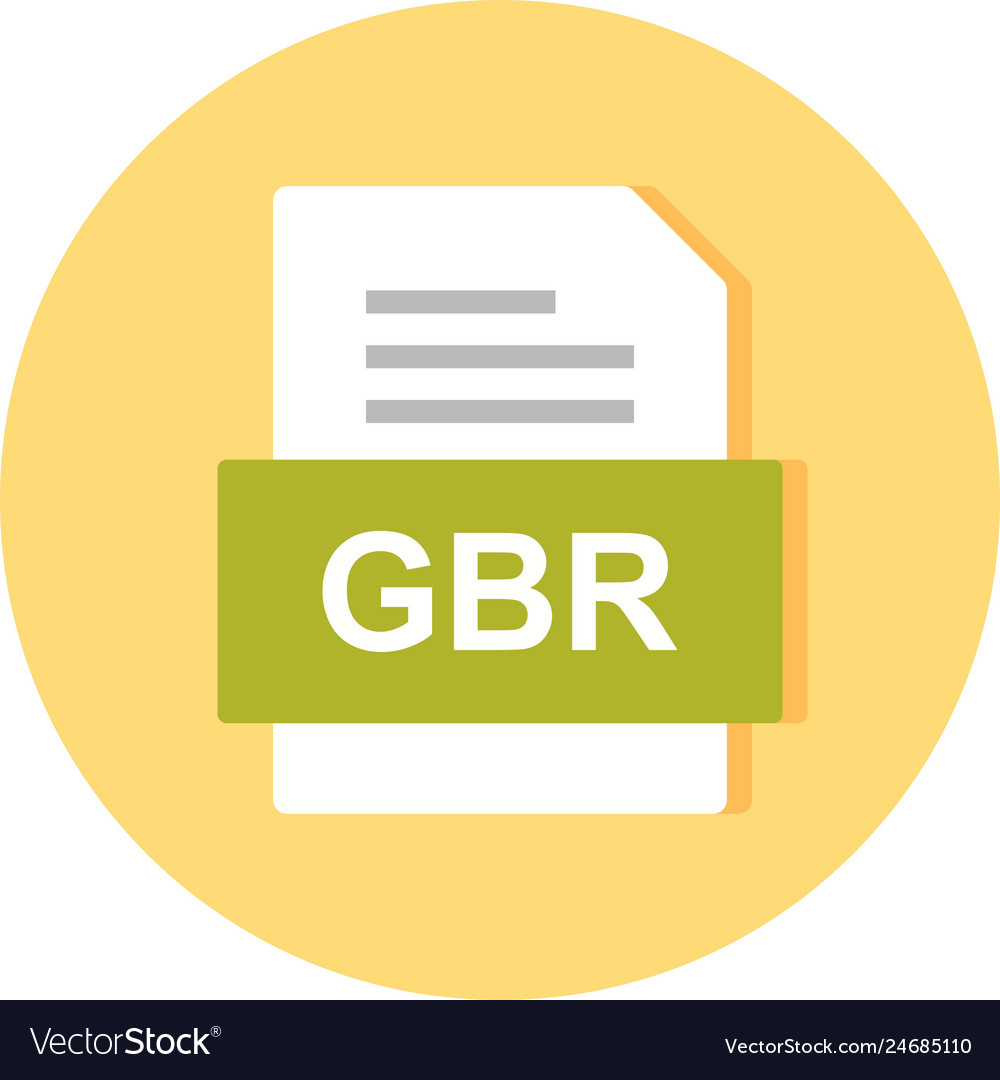 Gbr file document icon