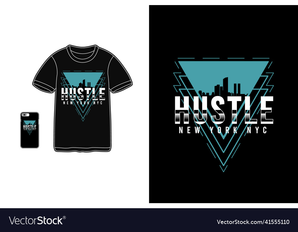 Hustle new york nyct-shirt merchandise siluet