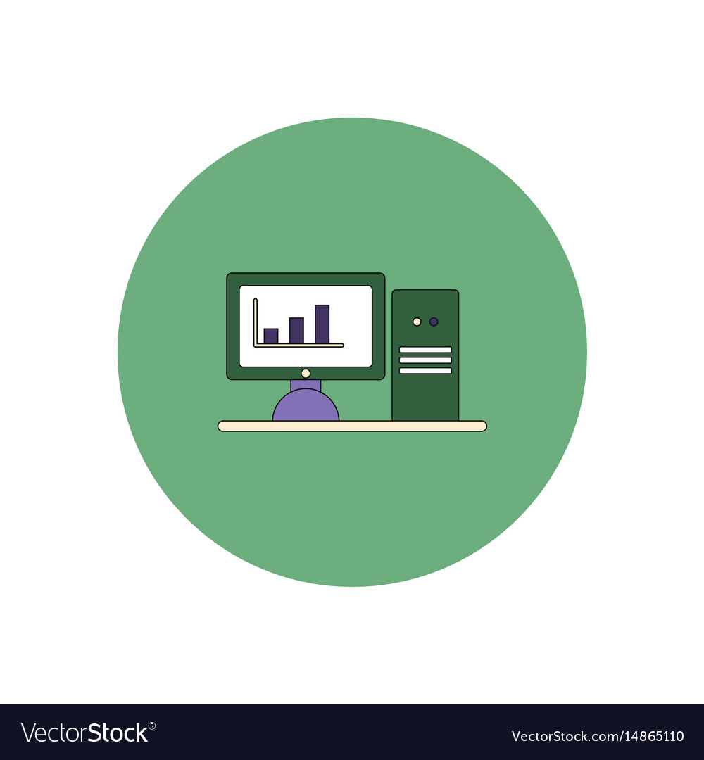 In flat design of column chart