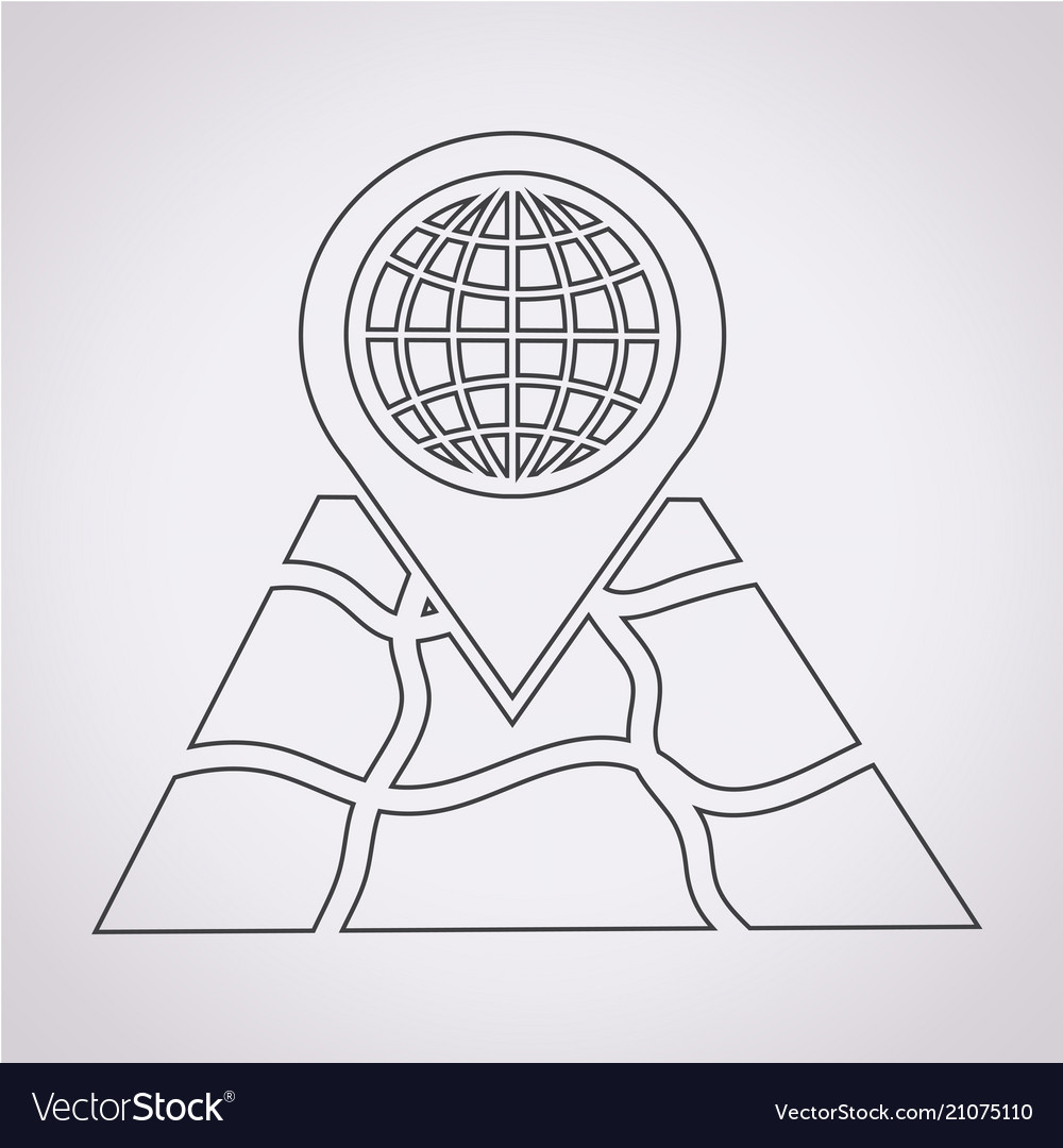 Zeiger mit Kartensymbol vector image Zeiger mit Kartensymbol