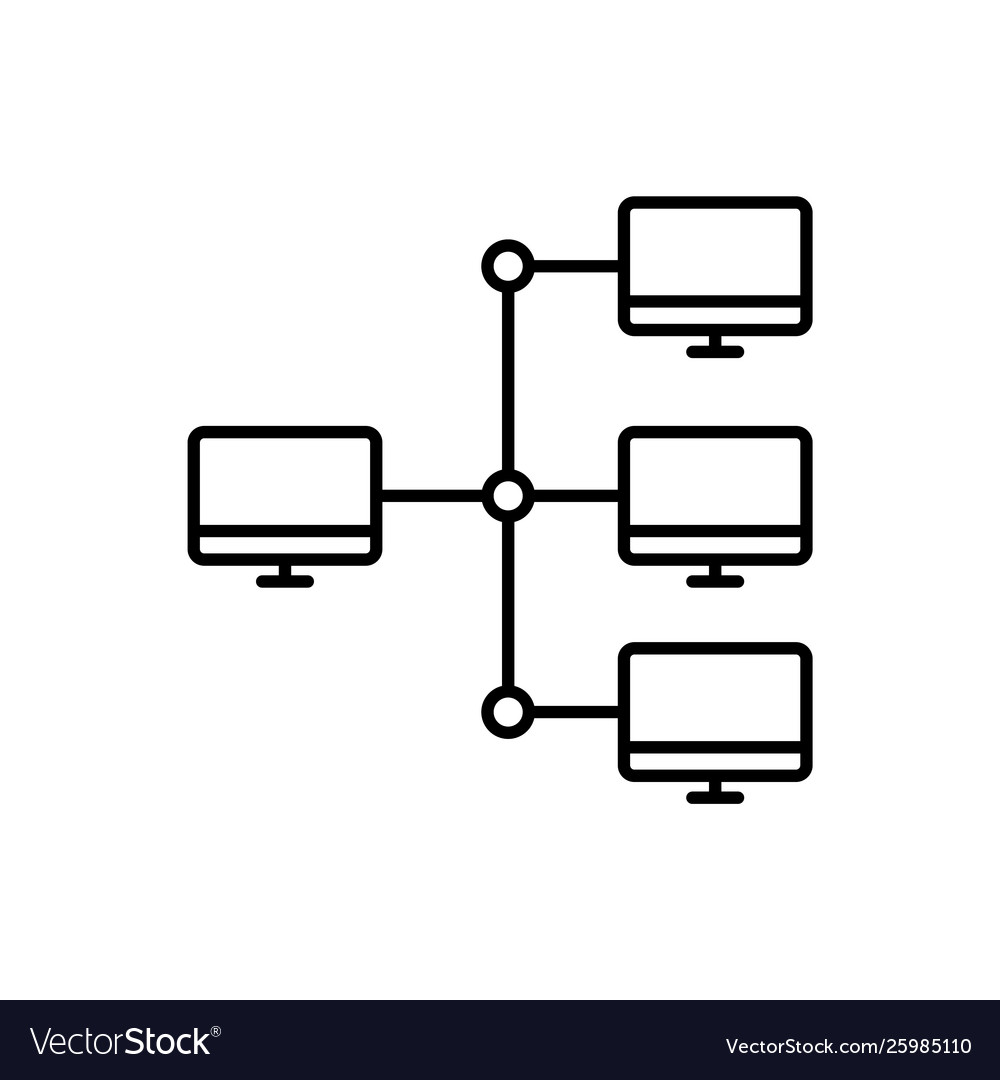 Servers computers icon - artificial vector image Servers computers icon - artificial