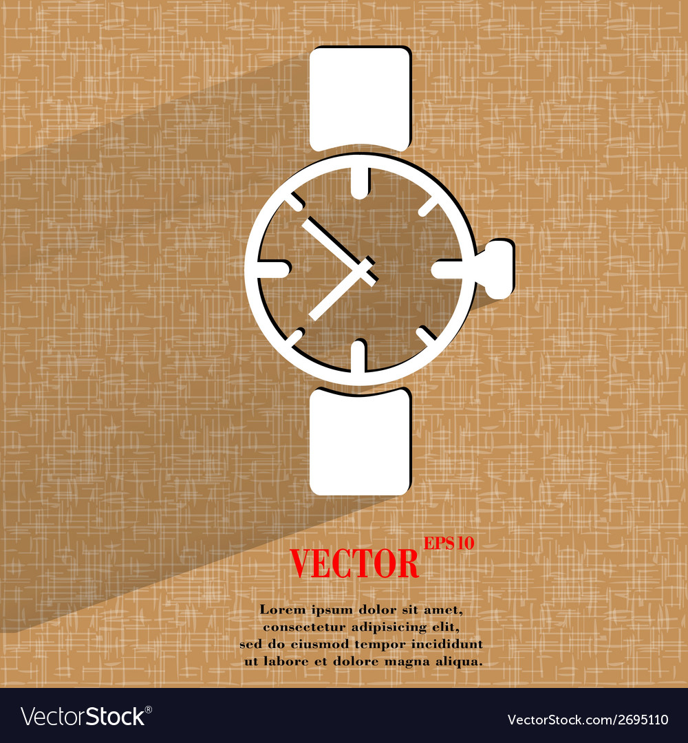 Watchclock flat modern web button